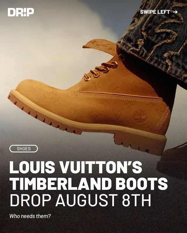 The Louis Vuitton Timberland collection includes 7 styles which are available for pre-launch on July 18th, and in select stores on August 8th. Who needs them ⁉️ #Timberland #Timbs #Sneakerhead #LouisVuitton #FashionNews #Hypebeast #SneakerTok 