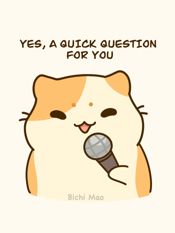 Excuse me, quick question here! Audio credits to: penny.and.vinny.the.gsds #cuteanimation #funny #kawaii #cartoon