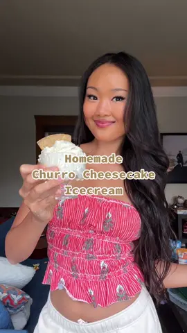<RECIPE FOR CHURRO CHEESECAKE ICECREAM> Ingredients: - MASA CHIPS CHURRO FLAVOR (code HAILEY for 20% off) (For the Vanilla Ice Cream Base) - 2 cups (16oz) raw cream - 1 cup raw milk - 3 egg yolks - 1/2 cup raw honey - 2 tsp vanilla extract (For the Cheesecake Chunks) - 8 oz cream cheese (room temp) - 1/4 cup raw honey - 1 whole egg - 1/3 cup Greek yogurt Instructions: 1. In a large mixing bowl, add cream, milk, egg yolks, honey, and vanilla extract. 2. Mix everything well, transfer into mold, and freeze 3. Preheat the oven to 325 4. In another mixing bowl, beat the cream cheese. 5. Add honey, beat again. 6. Add the egg, beat again. 7. Add the greek yogurt, beat again. 8. Transfer the mixture into a baking pan, and bake it at 325F for 25 min. 9. Let it cool, and crumble. 10. Add the crumble and crushed masa chips into the ice cream. Make sure the ice cream is almost frozen and not liquidy. It might take like 5-8 hours to freeze. 11. Mix everything well, sprinkle more crushed masa chips on top, and freeze again overnight. 12. Enjoy!  #cheesecakerecipe #cheesecake #animalbased #masachips #homemadeicecream #icecreamrecipe 