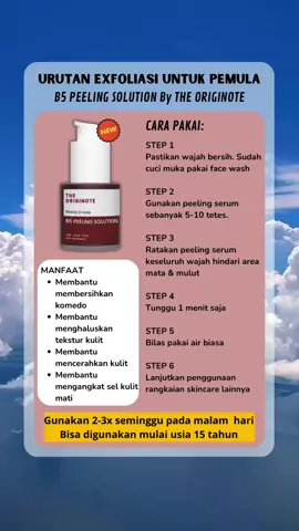 Cara pakai serum exfoliasi terbaru dari The Originote B5 Peeling Solution untuk pemula #skincare #skincareroutine #skincaretips #tipsskincare #infoskincare #peelingsolution #peelingserum #eksfoliasi #exfoliasi #eksfoliasipemula #eksfoliasiwajah #exfoliasiwajah #exfoliasipemula #theoriginoteb5peelingsolution #b5peelingsolution #theoriginoteb5serum #wibgajian #promoguncang77 #jaminanhargatermurah 