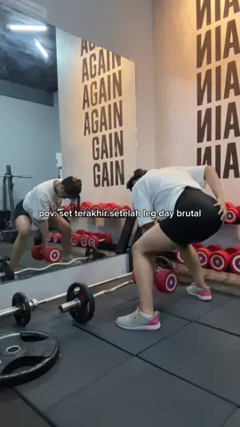 ada yang sama? 😭 #gymgirl #gym #gymrat #legday 