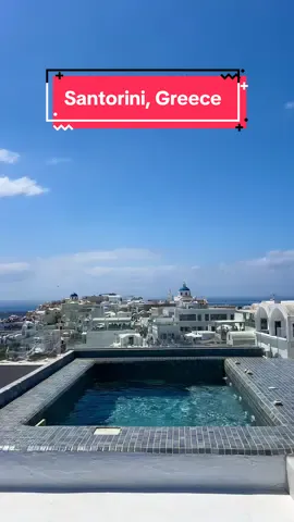 i might just wait here for a little bit #santorinigreece #europeansummer #mammamia #oia #hotel #views 
