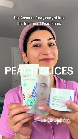 Ready for glowing skin?✨ Meet the @Peach Slices Snail Rescue Trio! 🐌🌟 Your new skincare secret for a hydrated, radiant complexion. #PeachSlices #SnailRescue #SkincareRoutine #dealsforyoudays #summeressentials #summersale #tiktokshopsummersale #summerstyle #ttsacl #sunkissedsummer #summerglowuptts #summermusthaves #ttsaclbeauty #skincaregoals #CapCut 