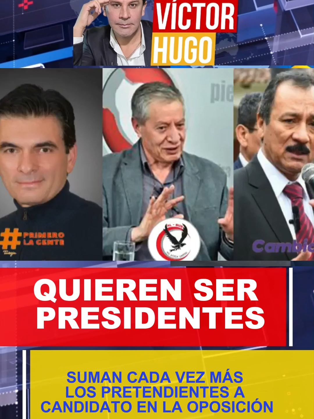 En la oposición, los candidatos presidenciales se multiplican. ¿Quién liderará el camino?