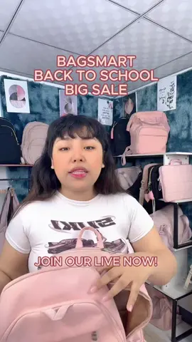 [BAGSMART] We are on live now! join our live for more discount and vouchers! #bagsmart #bagsmartbackpack #backtoschool #discount #trending #fashion