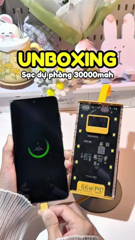 Sạc dự phòng HB32 này siu tiện. Ai cũng nên có 1 em nha #sacduphong #sacduphong30000mah #sacnhanh20w #unboxing  #hb32 