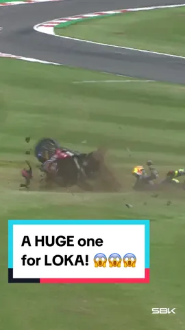 That was HUGE 💥🫣 Andrea Locatelli's 2021 Race 1 at Donington came to an early end 😔   #UKWorldSBK 🇬🇧 #WorldSBK #motorcycle #motorsport #racing #sportsontiktok