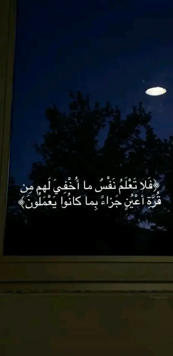 #فلآ تعلمـ نفسـآ مـآ آخ ـفي لهمـ مـن قره آعيون #🤍🤍