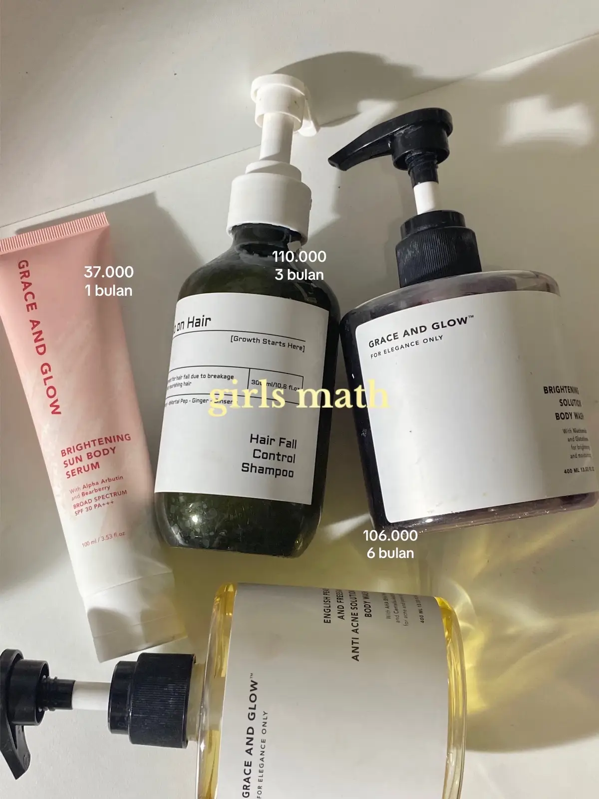 girl's math >> #girlsmath #skincareroutine #budgetskincare 