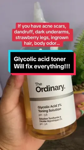 This glycolic acid toner is a holigrail 🙈 #glycolicacid #theordinary #theordinaryglycolicacid #tiktokmademebuyit 