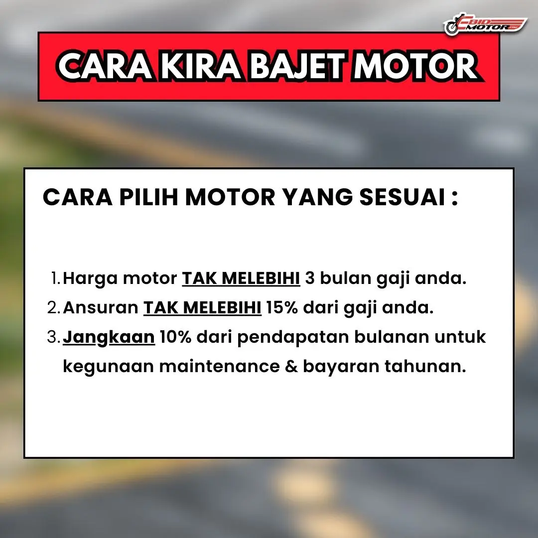 Jangan terjerat sebelum merana disebabkan sebijik motor… #fyp #foryoupage #foryou #ebidmotor #tiktokmalaysia 