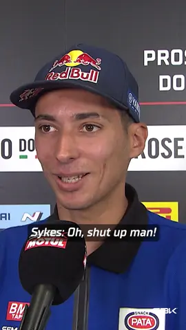 No one's interview is safe when Tom Sykes is around 📢  A proper #TBT to last year’s Media Day -- hopefully this one will be... quieter 😂   #UKWorldSBK 🇬🇧 #WorldSBK #motorcycle #motorsport #racing #sportsontiktok