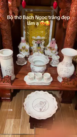 Bộ thờ cúng bạch ngọc, đủ bộ trong giỏ hàng ạ 