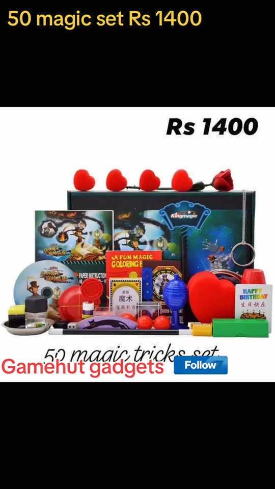 Magic set Rs 1400 Gamehut gadgets -follow us 59382803 - whatsapp only#foryoupage #gadgets #mauritius🇲🇺❤️#mauritius_tiktok #digitalmarketing #onlineadvertising #kidsmagicshow #kidsmagictrick #magicsecret #magictoys #magictutorial #giftideas #goviral #gadgets #SmallBusiness