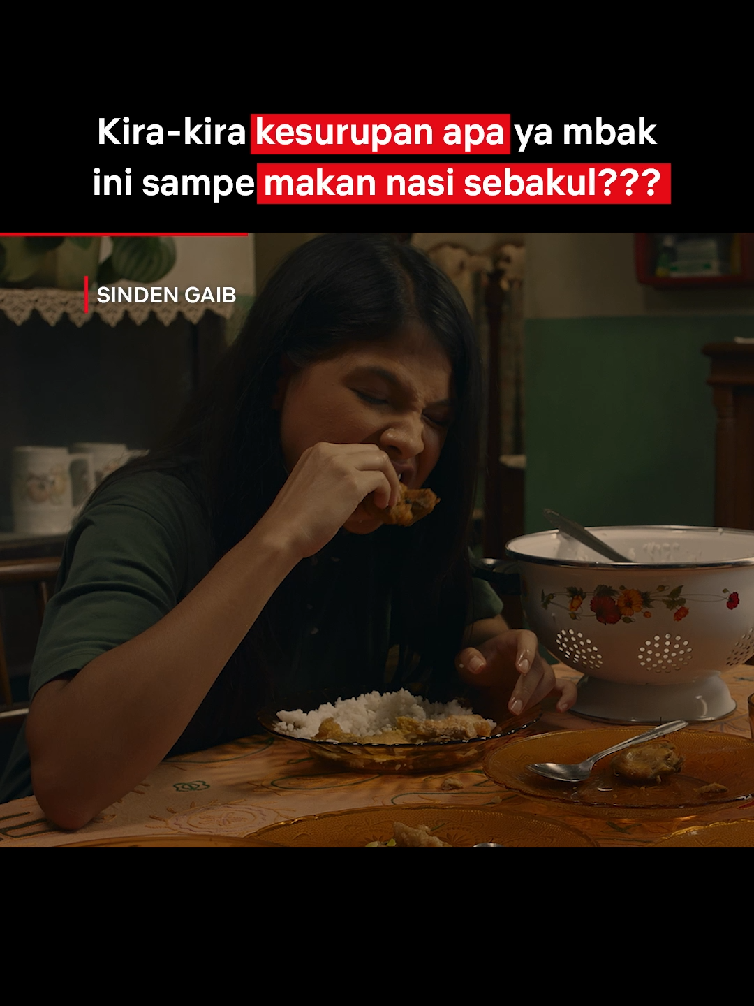 Kesurupan hantu mukbang kah? #Netflix #SindenGaib #SaraFajira #FilmIndonesia