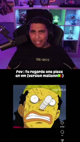One Piece Malien 🤯🤣🤣 #minos #minostv #drole #react #twitch 