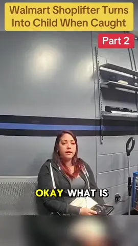 Walmart Shoplifter Turns Into Child When Caught #cops #copsoftiktok #police #policeofficer #arrested #jail #lawenforcement #viral #usa #flypシ 