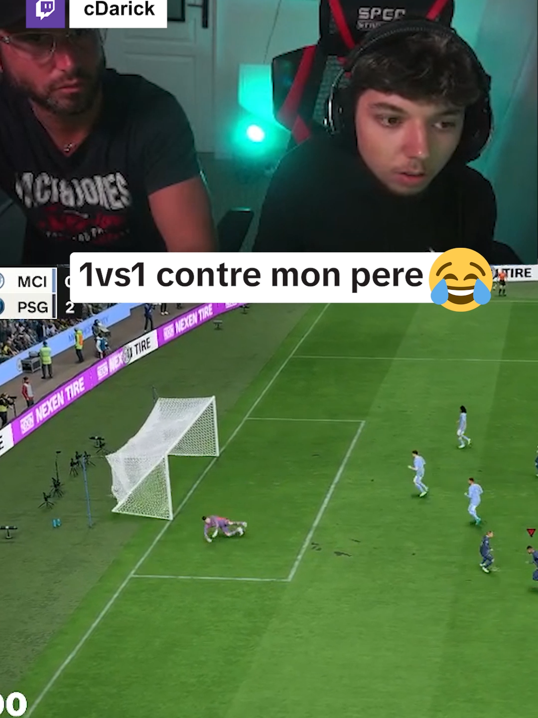 Mon père m'a détruit sur fifa sérieux ... Twitch : cDarick #fifa #papa #dad #1vs1