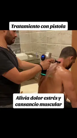 aquiere la pistola para masajes en oferta en el link de tiktok abajo del video! 50% OFF #massage #gun #massagetherapy #masajesreductores #muscular #musculos #relax 