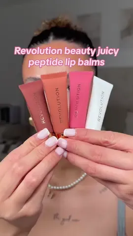 New peptide lip balms 👀🍒🍓🎀 @Makeup Revolution … they honestly feel luxury!!! (Not an ad, product was gifted, no obligation to post) What shade is your fave?! #revolutionbeauty #makeuprevolution #peptidelipbalm #lipbalm #affordablemakeup 