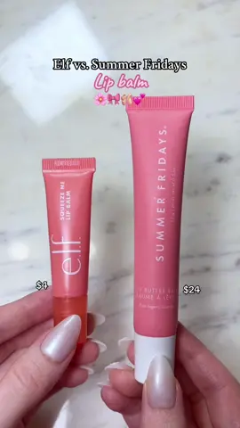Elf vs. Summer Fridays Lip Balm 💕 @e.l.f. Cosmetics @Summer Fridays #lipbalm #lipgloss #elfcosmetics #summerfridays #lipproducts 