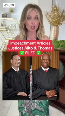 #impeachment #justicethomas #justicealito #aoc Formal Articles of Impeachment have been filed against Justices Alito and Thomas. This video explains what high crimes and misdemeanors they allegedly committee. 