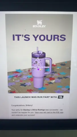 Most stressful launch ever 😭😭 who else got it ? 🥹💜✨ @Stanley 1913 @livies hq ❤️ #stanleyxoliviarodrigo #oliviarodrigo #StanleyCup #stanley #sour #livies #guts #livieshq #gutstour #oliviastanleycup 