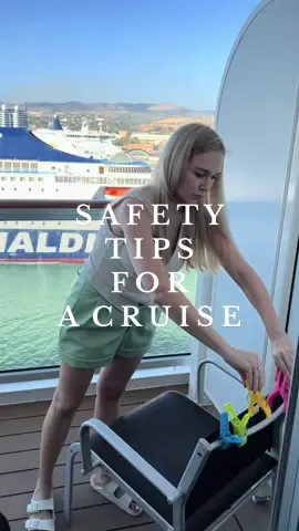 The first things I do on a cruise🛳️ I am happy to share my tips with you🙏🏼 #safetyfirst #safetytips #safetytipsforwomen #cruisetips #cruisetok #traveltips #cruisetipsandtricks #cruisesafetytips #cruisesecurity #cruiseship #cruiseshiplife #cruisetipsandtricks #cruisetip #travelsafety