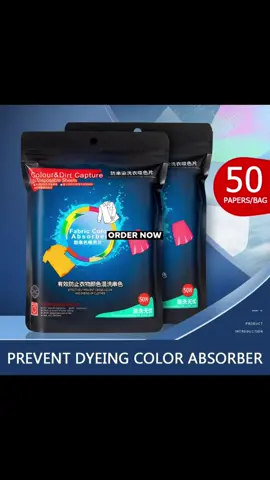 New 50 PCS Color Catcher Sheet Laundry Clothes Prevent Staining Paper Only ₱49.90!#foryoupage #trending #paydaysalebudol 