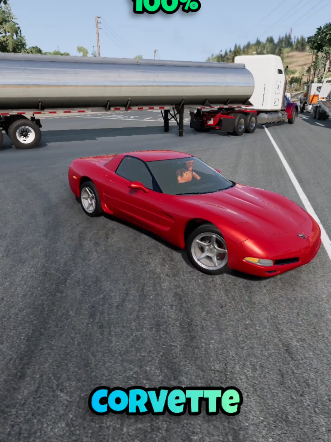 Chance of survival with different vehicles #beamng #beamngdrive #beamngcrash #game #gaming #car #cars #simulation #fouryou #fyp #longervideos #tesla #teslamodel3 #teslacybertruck