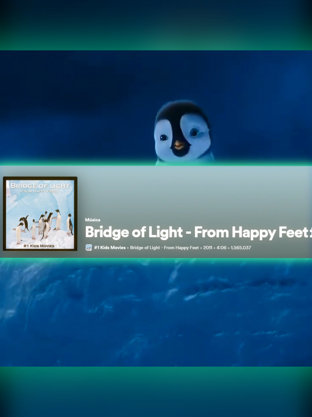 🎵Ponte de Luz #HappyFeet2 #song #musica #disney #dreamworks #cinema #animação 🎬 Happy Feet 2