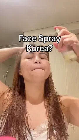 Replying to @gbyvelicia face spray korea? Buy or bye? Ini aku pake First Spray Serum D’Alba sudah botol ke-2 #sprayserum #facespray #serumviral 