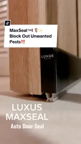 Got a pesky gap under your door? @wasa.bihome found the fix: Luxus MaxSeal™! ✨ MaxSeal™ keeps your space cozy and pest-free. 🛡️✨ The best solution to block out pests, light, noise, and pollutants!  🚚 Free delivery & installation! 😏 #Luxusdigital #luxus #maxseal #doorgapblocker #autodoorseal #luxusmaxseal #defendyourspace #sgrenovation #sghome #smarthome