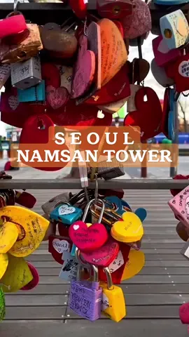 📍Namsan Tower .. #namsantower #namsantowerseoul #seoul #transitions #transition #myeongdong #southkorea #traveltok #fypp #trendingvideo 