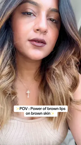 LOVE this combo 💕 @Huda Beauty Lip Liner  #brownlipcombo #browngirllipcombo #indiancreator 