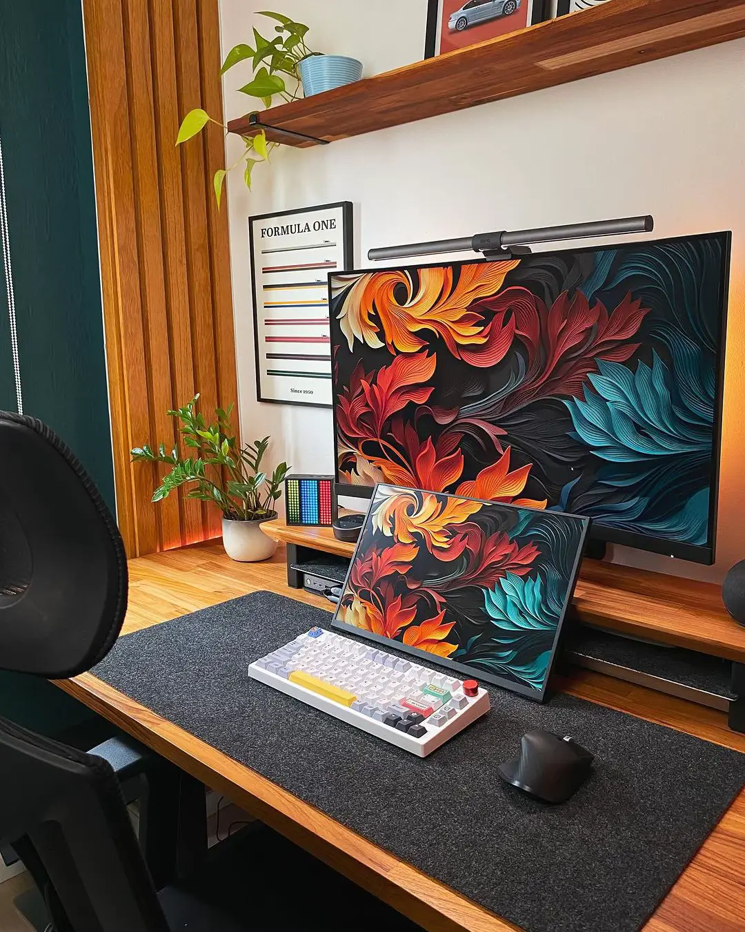 Ae thấy cách setup màn phụ di động này ổn không? Đang trend đó #dungcongnghe #nghiensetup #decor #setup #viral #trending 