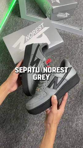 Norest grey#sepatulokal #norestfootwear #sepatusneakers 