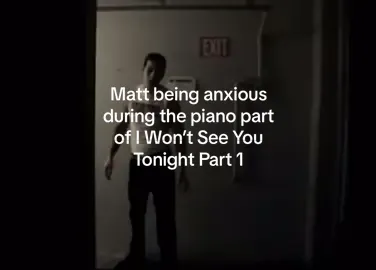 matt go to backstage during the piano part to shake off his nerves and getting ready to unleash the awesome vocals. #avengedsevenfold #a7x 