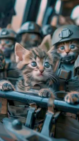 Kitten Heroes 子猫のヒーロー達 #ai #aiart #cat 