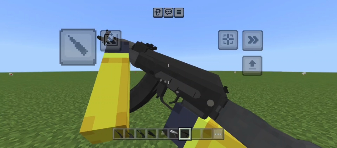 Minecraft Gun Mod🤫  #minecraftmods #Minecraft #mobile 