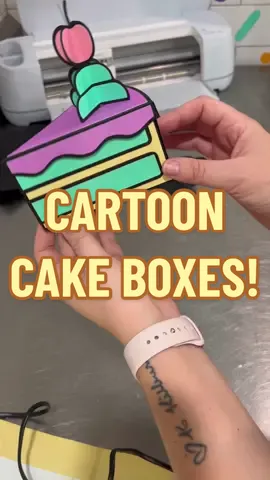 A CARTOON CAKE but make it using CRICUT! Totally and completely in LOVE with how this turned out! 🤩 @cricut_anz  ➡️ Cricut Smart Sticker Cardstock makes this project so much easier!  Less glue is required as the smart paper sticker cardstock has its own adhesive, just like a sticker! 👏🏼 ➡️ Want to make it?  The “Tigga Mac Cartoon Cake Slice” is available now on the Cricut Design Space! 👀 #tiggamac #okiedokie #cakedecorator #caketok #cricutanz #cricutproject #cartoon #cartooncakeslice #satisfying #handmade #cake #cricuttutorial #DIY