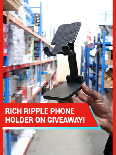 This phone holder worth KSh 259 could be yours! Simply follw the Richripple Store on Kilimall App and join our 3P.M live show for more details!   Download the Kilimall App from Google Playstore and App store and enjoy more deals from Richripple.