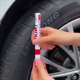 Waterproof and fade-resistant tire paint pens add an artistic touch to your car. #car #driverlife#cartiktok#paintpens#carmusthaves