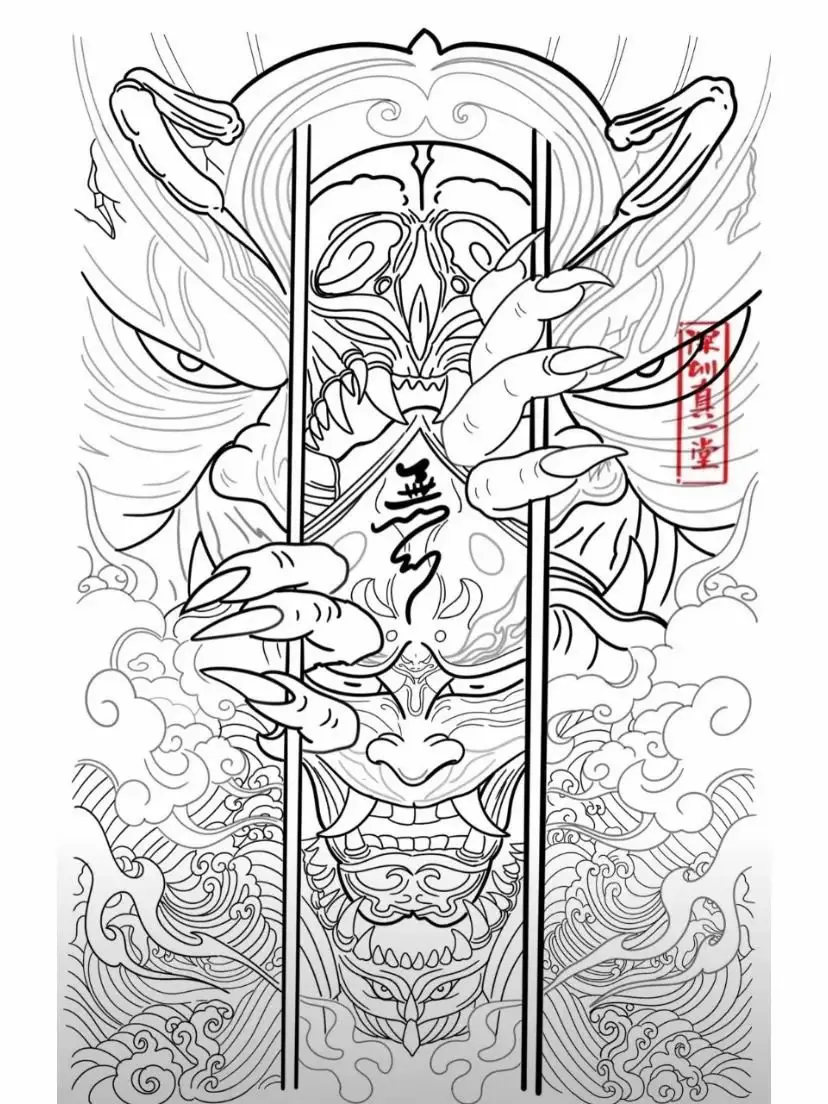 Quỷ mở cửa quan cho anhem tham khảo đây #tattoo #xamhinhnghethuat #mautattoodep #hinhxamnhatco #nhatcotattoo 