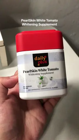 Daily Plus PearlSkin White Tomato Whitening Supplement #dailyplus #pearlskinwhitetomato #whiteningsupplement #whiteningcapsules #whitening 