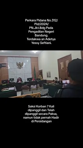 Kita harus belajar dari Perkara Pidana @Nikita Mirzani Mawardi yakni Putusan No.853/Pid.Sus/2022/PN.Srg yang pada Pokoknya Saksi Korban/Pelapor tidak pernah hadir dimuka Persidangan, lalu Majelis Hakim menyatakan Penuntutan JPU tidak diterima dan berkas perkara dikembalikan ke Penuntut Umum. Dalam Perkara yang saat ini kami bela Terdakwa Adetya Yessy Seftiani pada Pengadilan Negeri Bandung, sama persis, dimana saksi korban/pelapor tidak bisa dihadirkan dimuka persidangan. Bahkan Terjadi Pelanggaran Hukum acara pidana, persidangan malah terus dilanjutkan tanpa adanya saksi korban. Ada apa dengan Perkara Adetya ini?sidang masih terus berlanjut dengan agenda Pembuktian Pemeriksaan saksi-saksi. #hukum #pidana #pengadilan #keadilan #korban #lawyer #lawyer #rakyatindonesia #hakim #jaksa #peradilan #polisi #terdakwa #mahkamahagung #kejaksaan #keadilanharusditegakkan #kasus #bandung 
