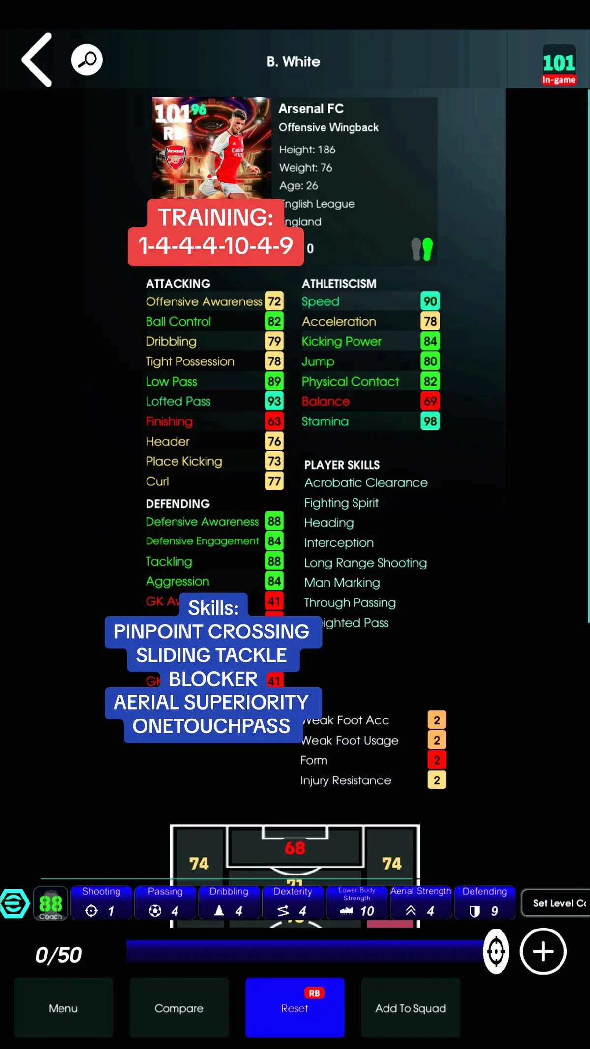 Training Guide & Skills Arsenal Showtime 🤩 #efootball #efootball2024 #efootballmobile #pes #fyp #fypシ #xuhuong #dituthichdapes 