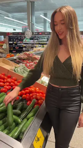 If it's a unit price, then of course I’d take the bigger one.🤔😜  #supermarket #groceryshopping #funny #cucumbers #fyp 