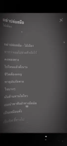 #อย่าปล่อยมือ #ไม้เมือง #เธรดเพลง #เนื้อเพลง #ฟีดดดシ 