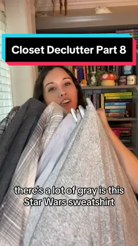 Closet declutter part 8. #closet #declutter #decluttering #declutteryourlife #declutterwithme #CleanTok #closetcleanout #amazon #amazonfinds 